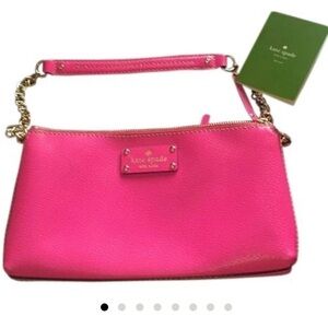 Kate Spade Pink Leather Clutch